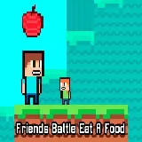 Friends Battle Eat A Food