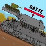 Tanks 2D Battle with Ratte